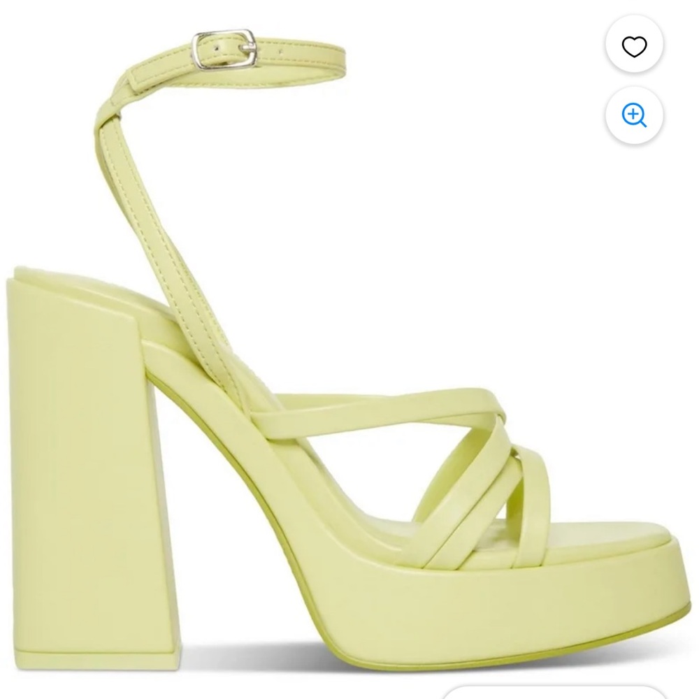 Madden Girl Light Green Platform Heels